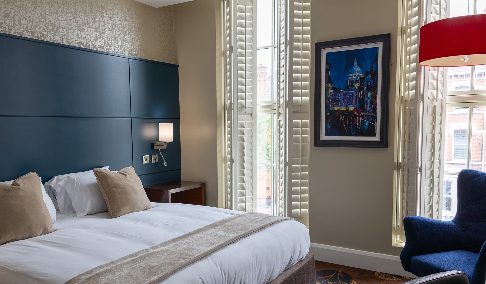 Queen's Hotel bedroom in Belfast